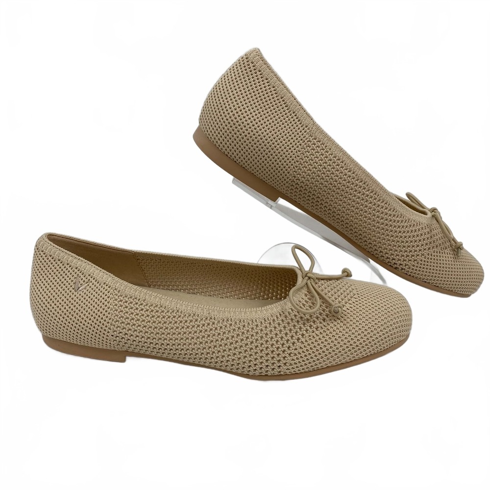 Vivaia Beige Knit Ballet Flats | Womens EU 39